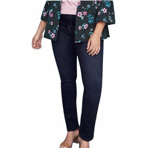 Lane Bryant Essential Jeans Mid Rise Straight 18 Stretch Dark Wash